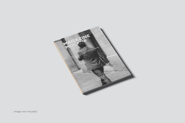 Front cover a4 magazine mockup