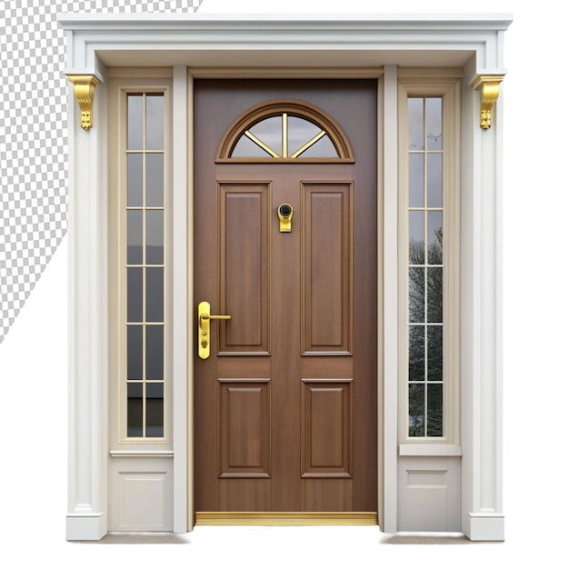 front door isolated on transparent background