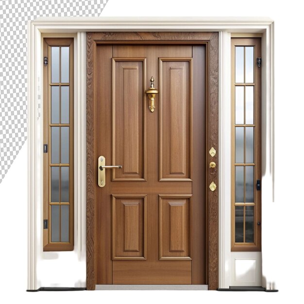 front door isolated on transparent background