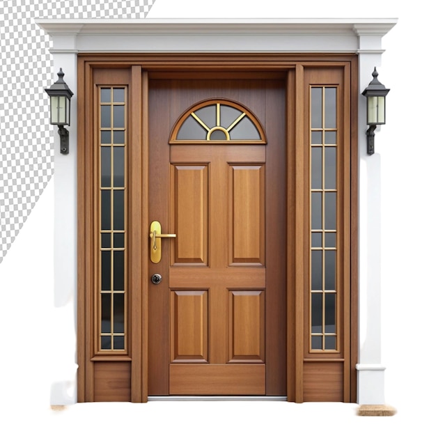 front door isolated on transparent background