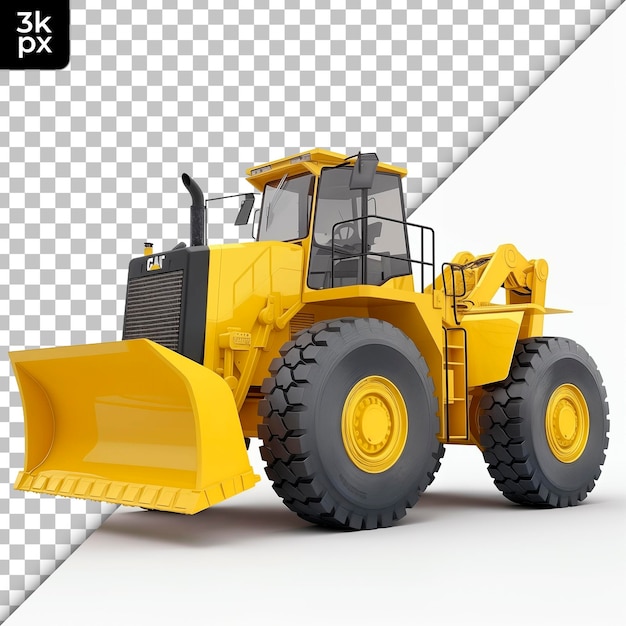 Front Loader Isolated on Transparent Background