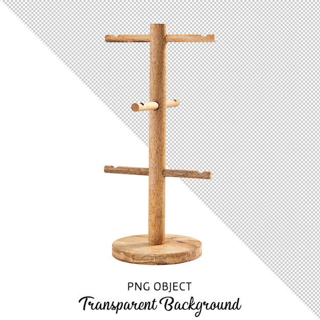 Front view of accessory stand isolated on transparent background