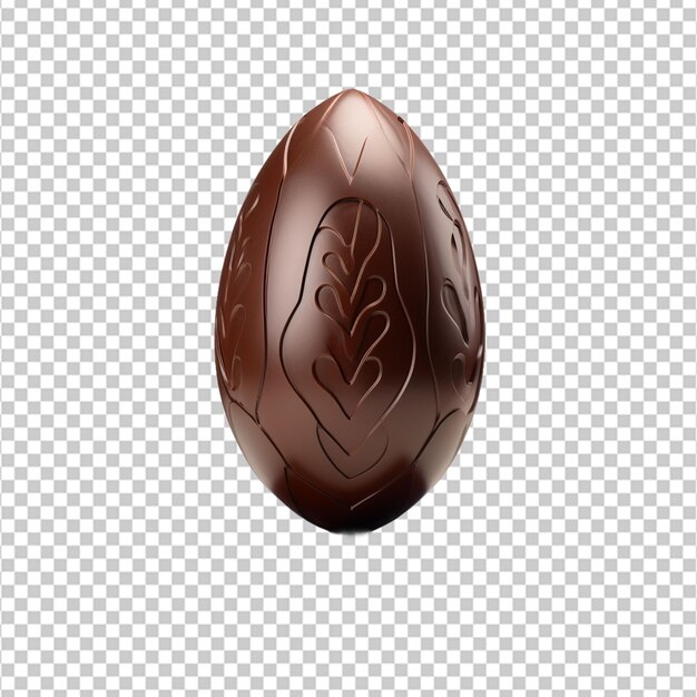 front view choco egg gracefully designed on the white desk