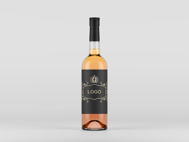 Front View Liquor Bottle Mockup