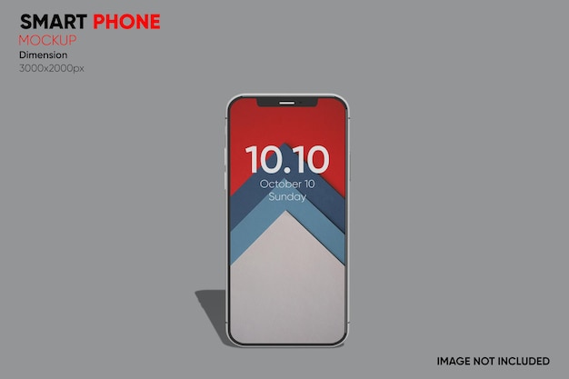 front view smartphone mockup