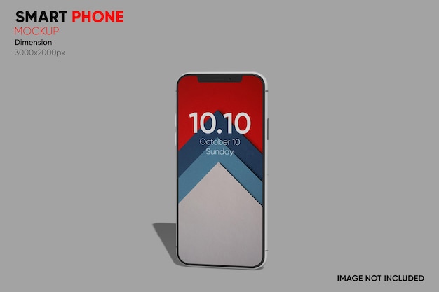 front view smartphone mockup