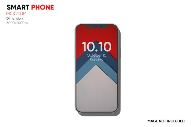 front view smartphone mockup