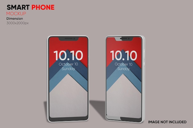 front view smartphone mockup