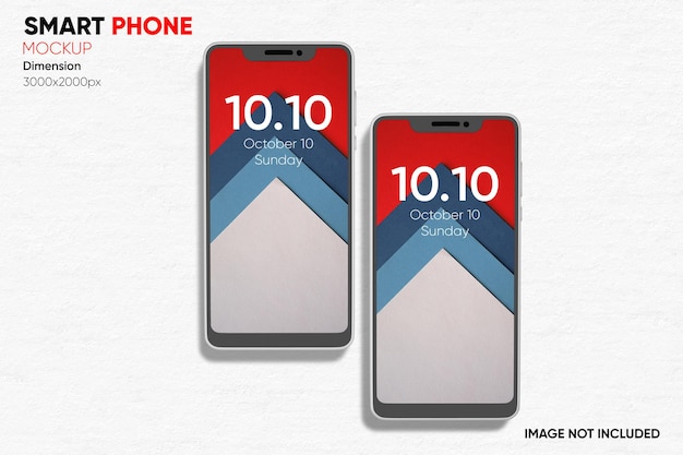 front view smartphone mockup