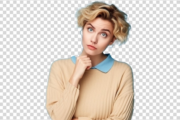 Front view young female student with copybook in her hands isolated on transparent background