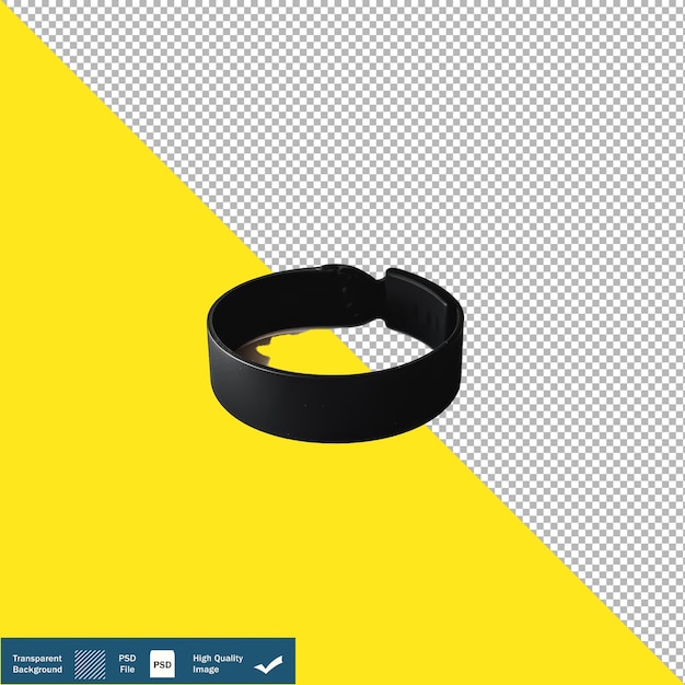 Frontal View of Wristbands on White Background Transparent Background PNG PSD