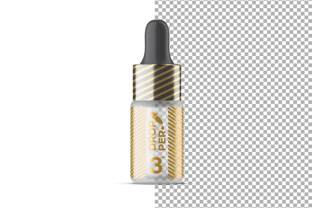 Frosted Glass Dropper serum Bottle Mockup