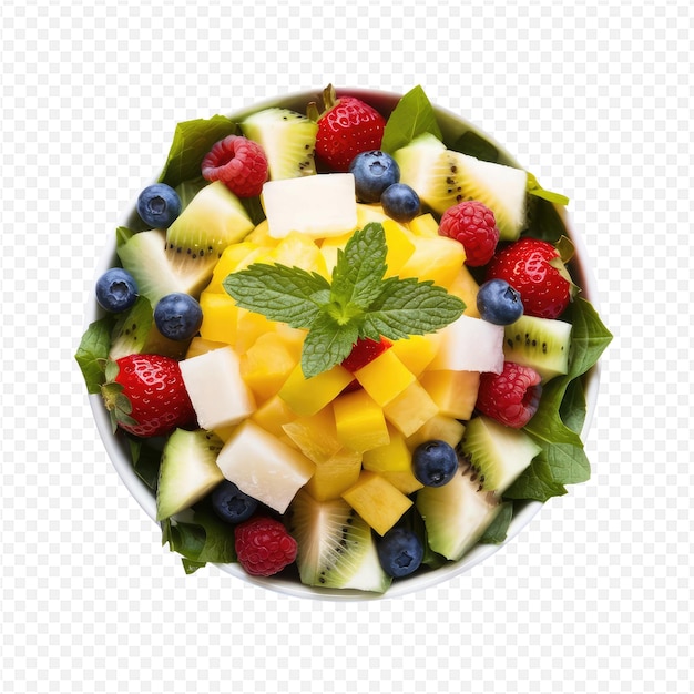 PSD a fruit bowl with a fruit salad on it