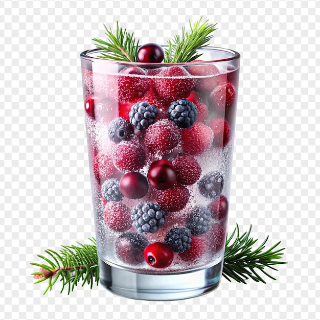 PSD fruit drink isolated on transparent background