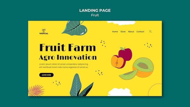 Fruit landing page