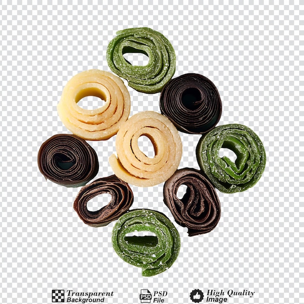 Fruit rollup isolated on transparent background