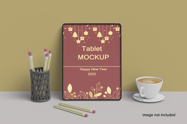 Full screen tablet mockup design