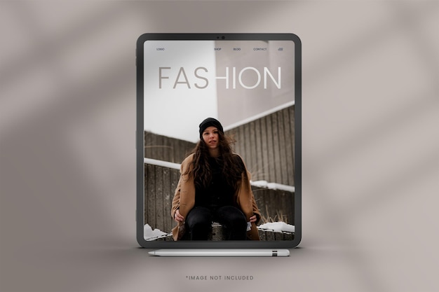 Full screen tablet mockup design