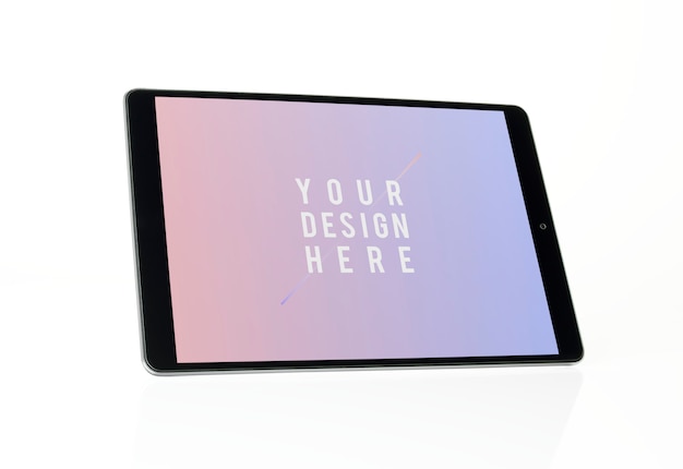 PSD full screen tablet mockup design