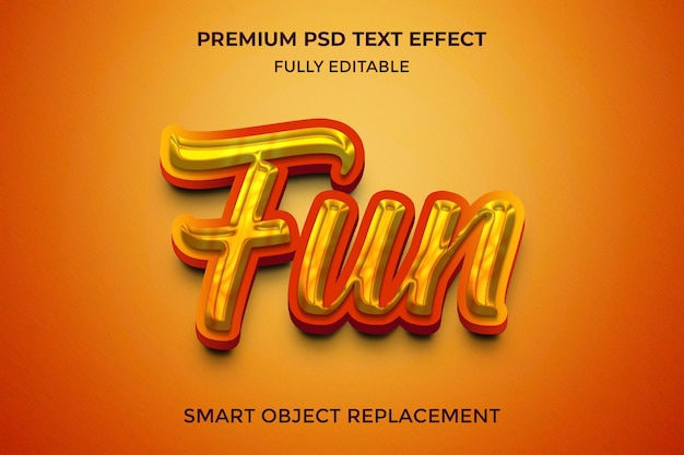 Fun 3d psd text effect design