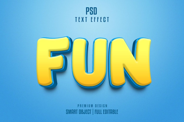 Fun 3D Text Effect Style