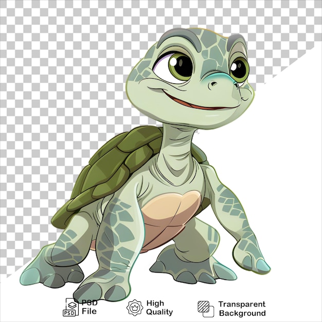 Fun and Lively Turtle Illustration in Cartoon Form