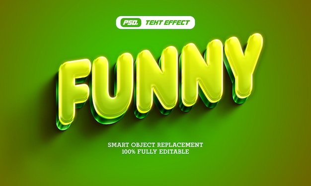 Funny 3d style text effcets template