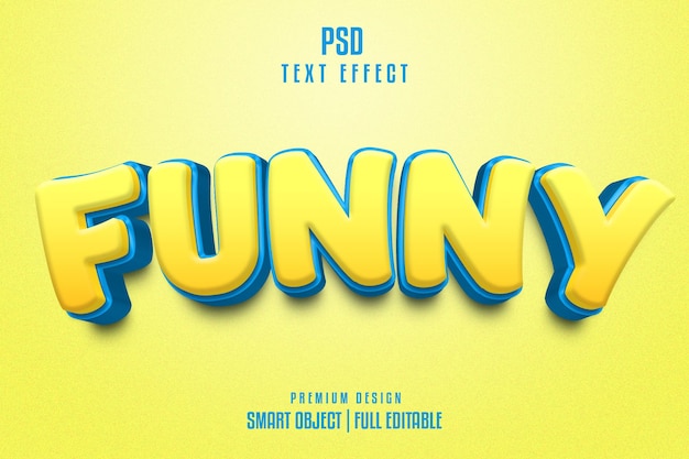 Funny 3D Text Effect Style