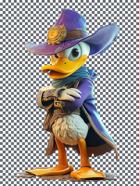 Funny Darkwing Duck isolated on transparent background