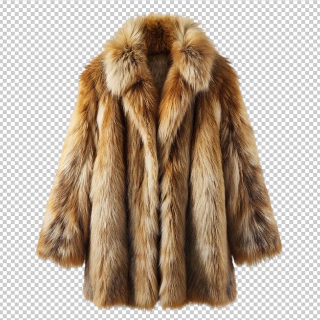 fur coat isolated on transparent background