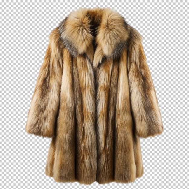 fur coat isolated on transparent background