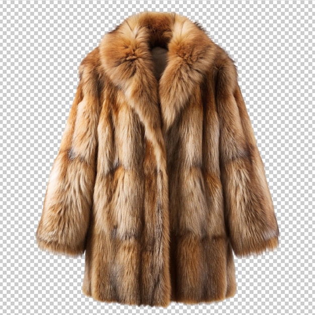 fur coat isolated on transparent background