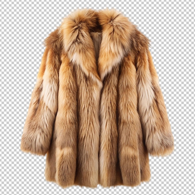 fur coat on transparent background