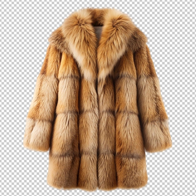 fur coat on transparent background