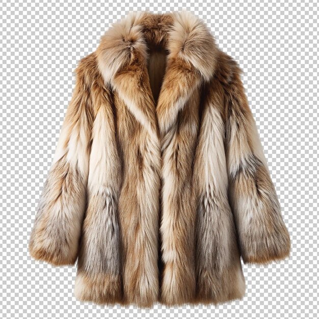 fur coat on transparent background