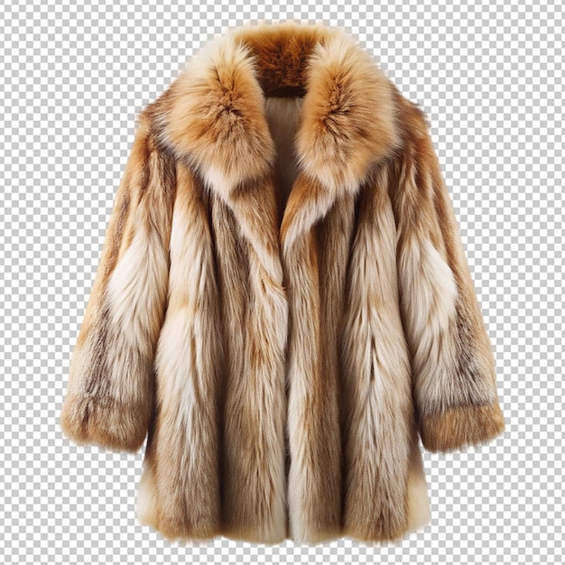 fur coat on transparent background