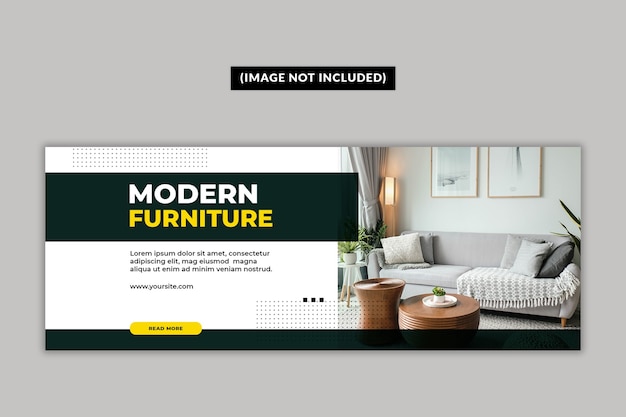 Furniture facebook cover page template