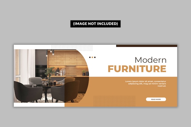 Furniture facebook cover page template