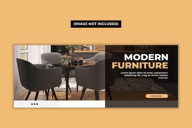 Furniture facebook cover page template