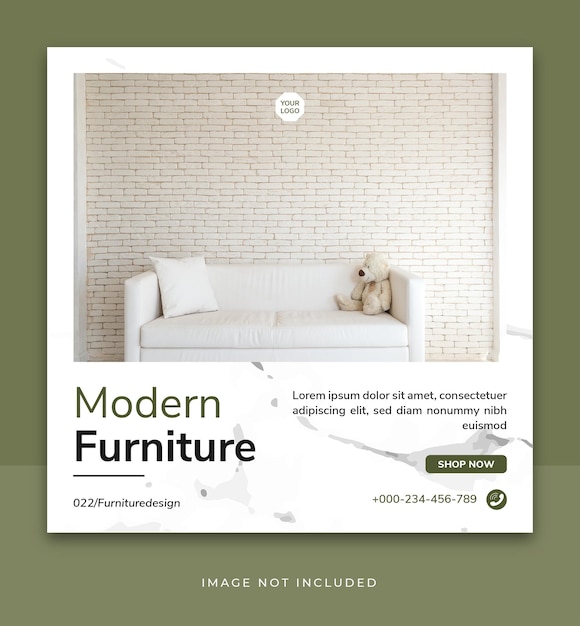 Furniture Sale Instagram Post And Social Media Template