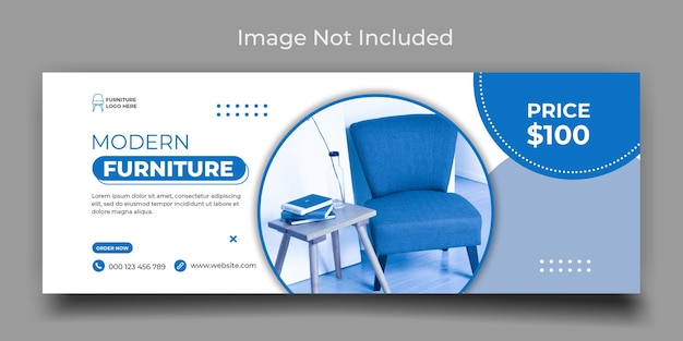 Furniture sale social media facebook timeline cover template