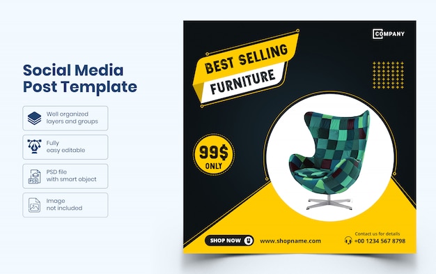 Furniture Social Media Banner Template