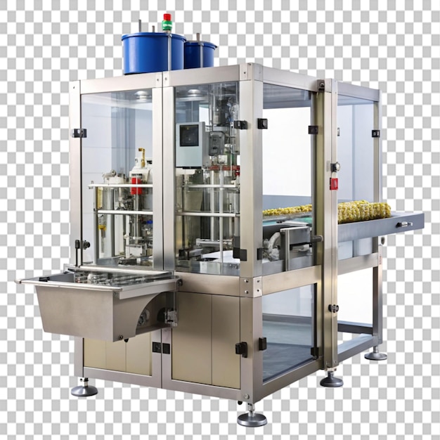 PSD the future of production automated packaging systems on transparent background