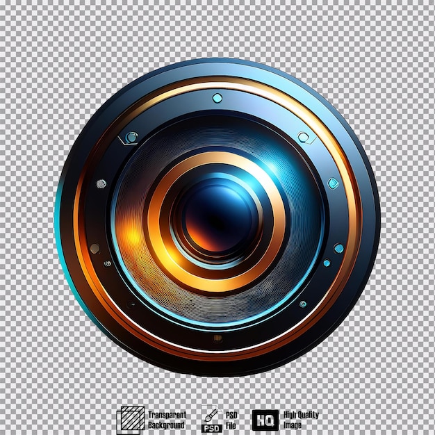 PSD futuristic camera lens concept