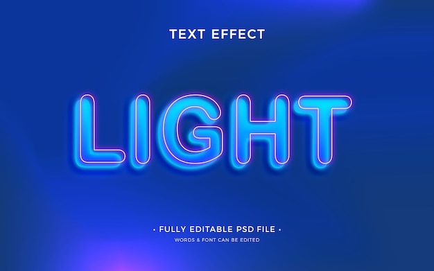 Futuristic glass text effect