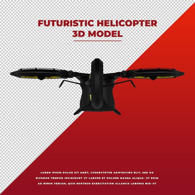 futuristic helicopter