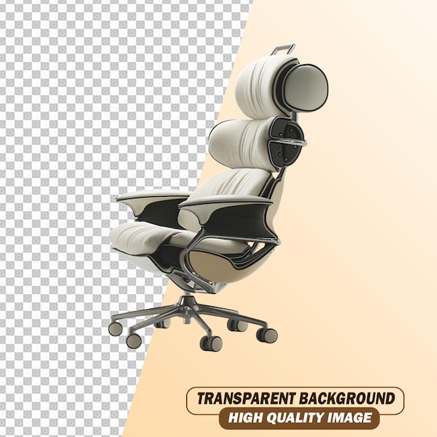 PSD futuristic modern sofa isolated on transparent background psd file