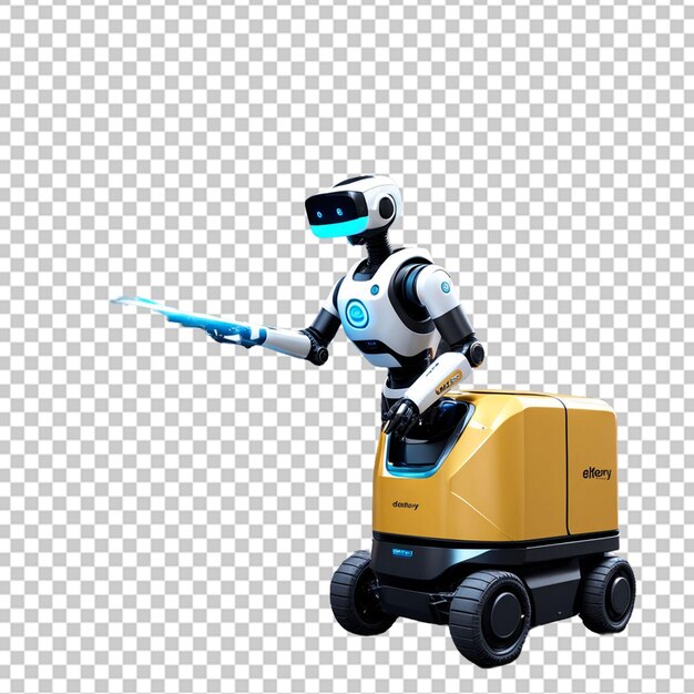 PSD futuristic robot design png