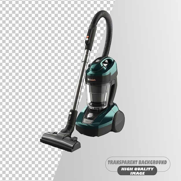 Futuristic Vaccum Cleaner Isolated on Transparent Background PSD File