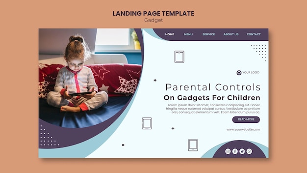 Gadget impact on kids web template